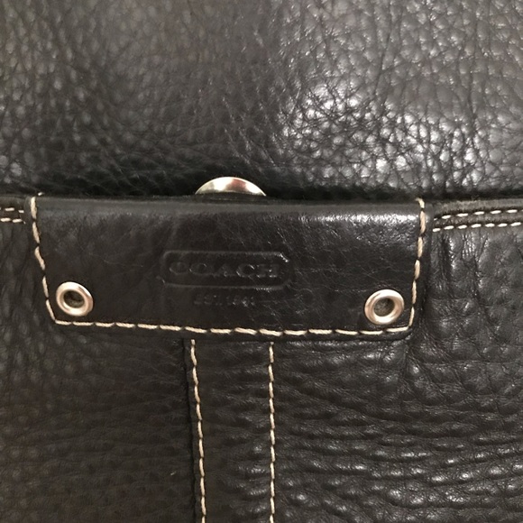 Leather Coach Tote - Picture 4 of 8